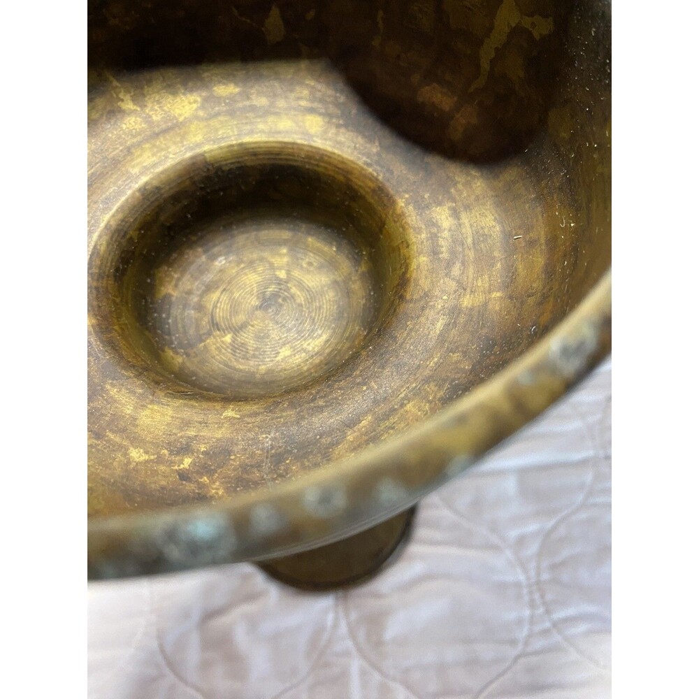 2 Maitland Smith Heavy Brass Candle Holders 11-11.5”Handmade In The Philippines - Picture 12 of 16